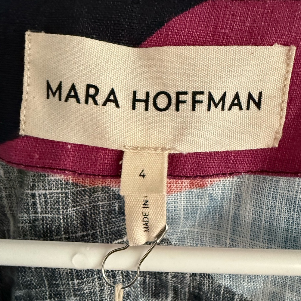 MARA HOFFMAN RAYA Tie Front Cropped Top Size 4 NWT - Picture 6 of 8